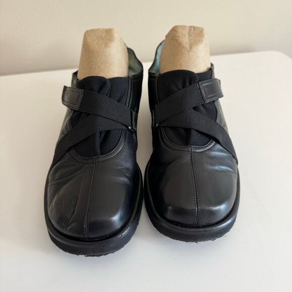 Thierry Rabotin Lena Walking Shoes Womens 8 Black Leather Slip On Made in Italy - Picture 4 of 13